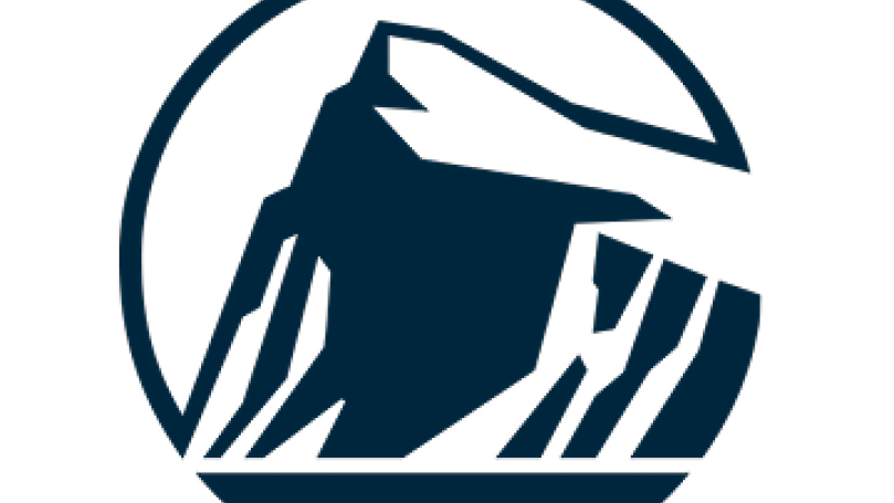 Rock logo in navy blue.