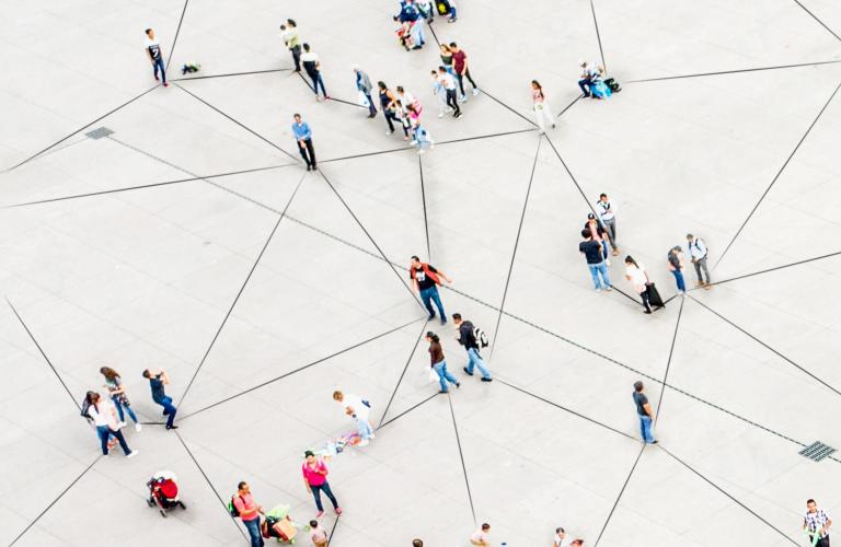People making connections