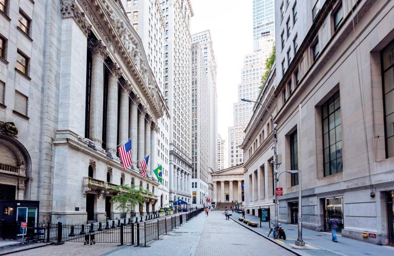Wall St Downtown View