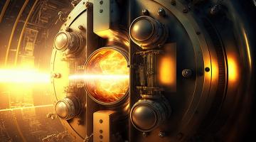 Laser machine for nuclear fusion