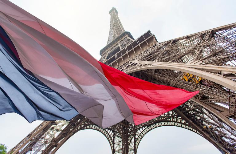 French flag, Eiffel tower