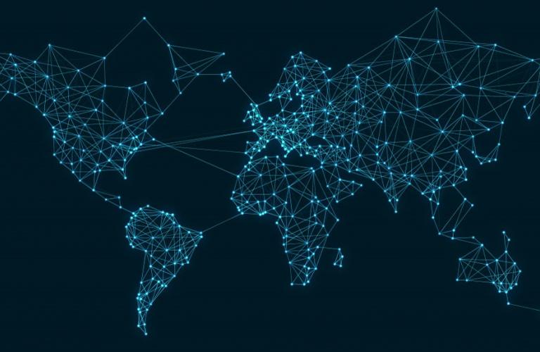 Connected World Map