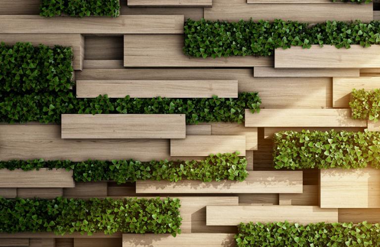 Vertical Garden with greenery