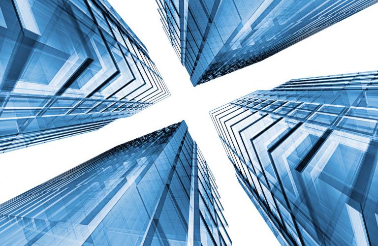 real estate banner blue